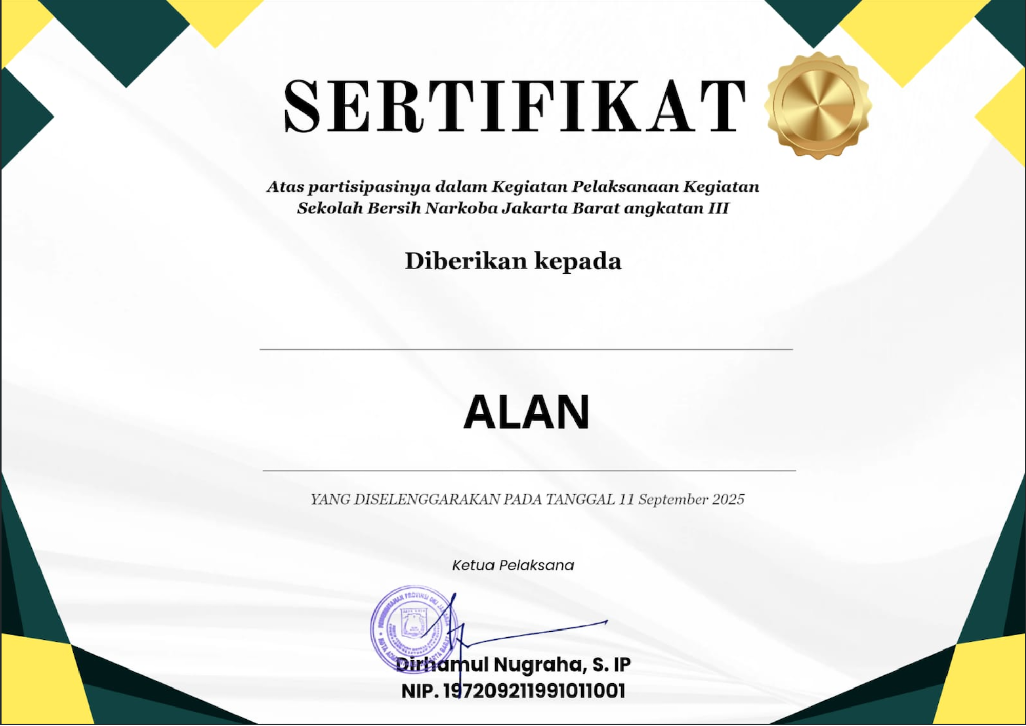 Sertifikat 3